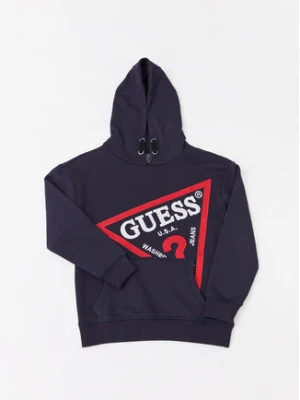 Guess Bluza L2YQ07 KAD70 Granatowy Oversize