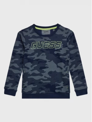 Guess Bluza L3RQ08 K9Z21 Niebieski Regular Fit