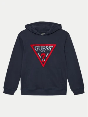 Guess Bluza L4RQ23 KAD74 Granatowy Regular Fit