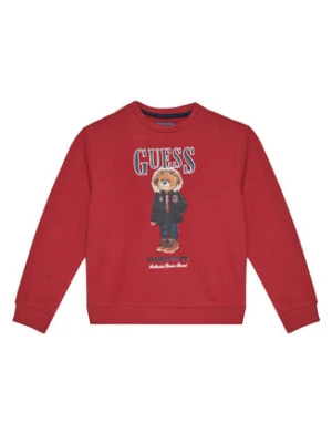 Guess Bluza L5BQ07 KAD74 Czerwony Regular Fit