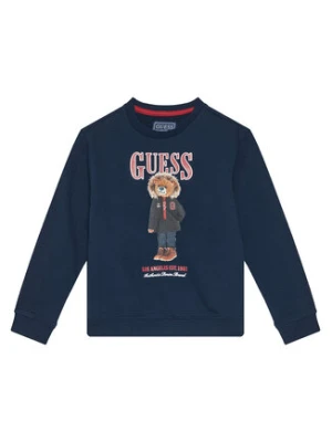 Guess Bluza L5BQ07 KAD74 Granatowy Regular Fit