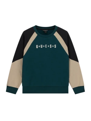 Guess Bluza L6BQ02 K5917 Zielony ciemny Oversize