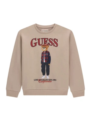 Guess Bluza L6BQ14 K6130 Beżowy Regular Fit