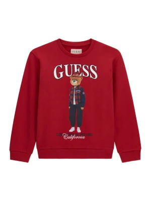Guess Bluza L6BQ14 K6130 Czerwony Regular Fit