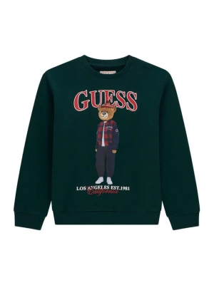 Guess Bluza L6BQ14 K6130 Zielony Regular Fit