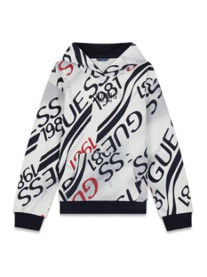 Guess Bluza L6RQ00 KA6R4 Biały Regular Fit