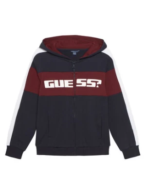 Guess Bluza L6RQ04 KA6R4 Granatowy Regular Fit