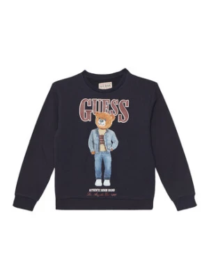 Guess Bluza L6RQ05 KAD74 Granatowy Regular Fit