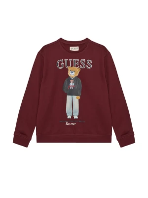 Guess Bluza L6YQ07 K4049 Bordowy Regular Fit