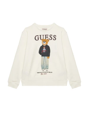 Guess Bluza L6YQ07 K4049 Kremowy Regular Fit