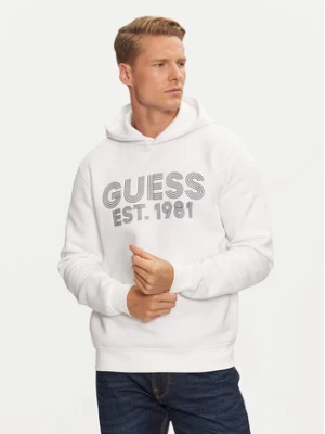 Guess Bluza M4YQ36 K9Z21 Biały Regular Fit