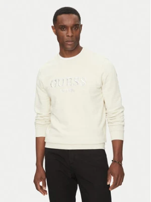 Guess Bluza M5GQ08 KCN01 Écru Regular Fit