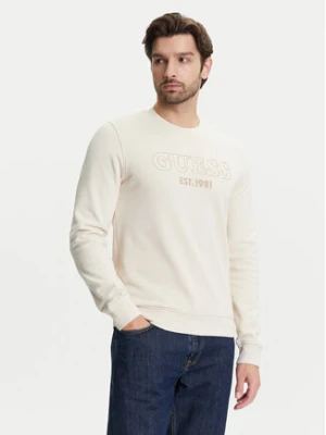Guess Bluza M5YQ08 KCN01 Beżowy Regular Fit