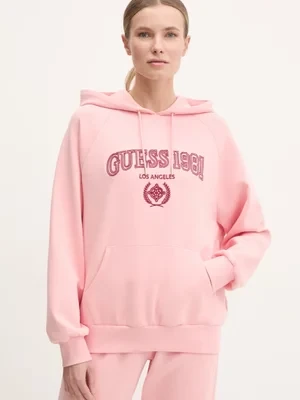 Guess bluza MARGARET damska z kapturem z aplikacją V5RQ02 KCLD1