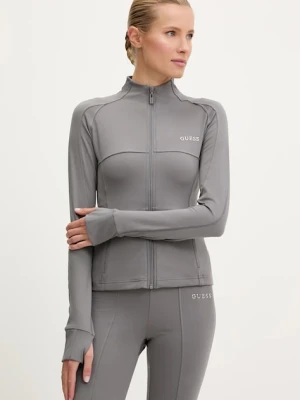 Guess bluza MARGOT damska kolor szary gładka V5RP17 KCD02