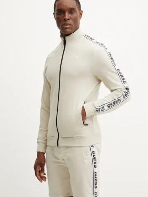 Guess bluza męska kolor beżowy z nadrukiem Z2YQ12 K6ZS1