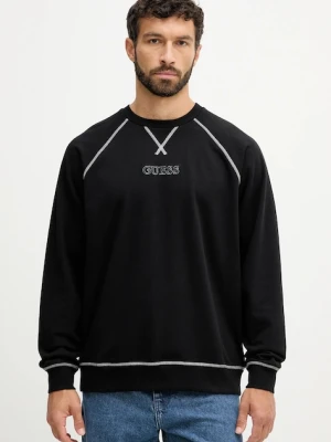 Guess bluza męska kolor czarny z aplikacją U5RQ00 KCO31