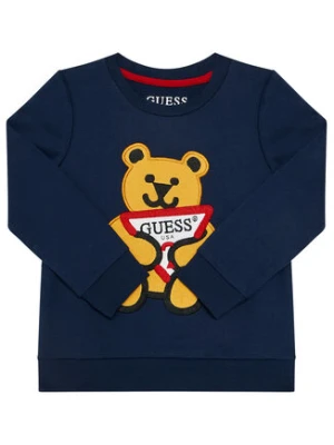 Guess Bluza N0BQ09 K97E0 Granatowy Regular Fit