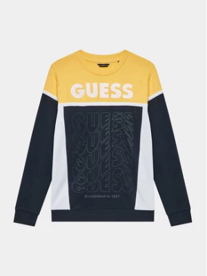 Guess Bluza N3BQ02 KAX73 Granatowy Regular Fit