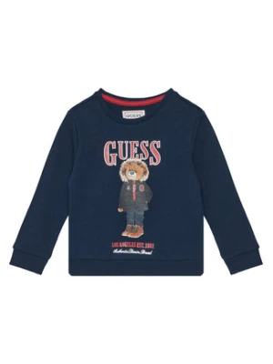 Guess Bluza N5BQ07 KAD74 Granatowy Regular Fit