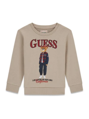Guess Bluza N6BQ03 K6112 Beżowy Regular Fit