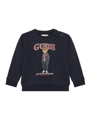 Guess Bluza N6BQ03 K6112 Granatowy Regular Fit