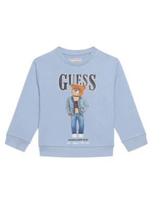 Guess Bluza N6RQ03 KAD74 Błękitny Regular Fit