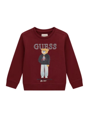 Guess Bluza N6YQ05 K4096 Bordowy Regular Fit