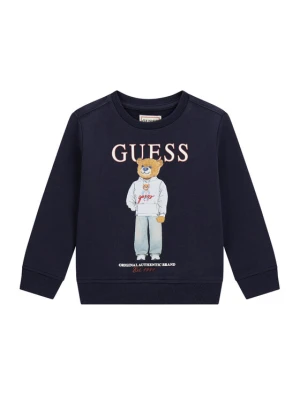 Guess Bluza N6YQ05 K4096 Granatowy Regular Fit