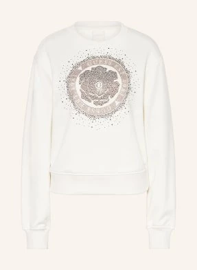 Guess Bluza Nierozpinana Z Ozdobnymi Kamykami weiss