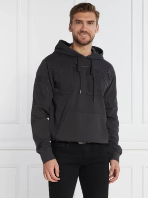 GUESS Bluza PATCH | Regular Fit grafitowy