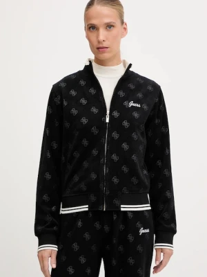 Guess bluza PAULINA damska kolor czarny wzorzysta V5BQ01 K1902