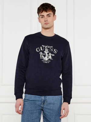 GUESS Bluza | Regular Fit granatowy