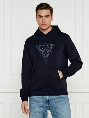 GUESS Bluza | Regular Fit granatowy