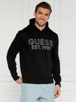 GUESS Bluza | Regular Fit czarny