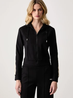 Guess bluza rozpinana damska z wiskozą FAUSTA czarny