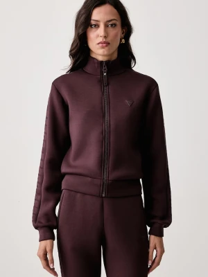 Guess bluza rozpinana damska z wiskozą NEW ALLIE brązowy