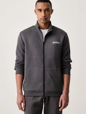 Guess bluza rozpinana męska z bawełną MICKEY szary