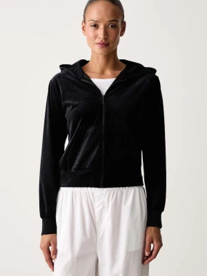 Guess bluza rozpinana z kapturem damska LOREN czarny