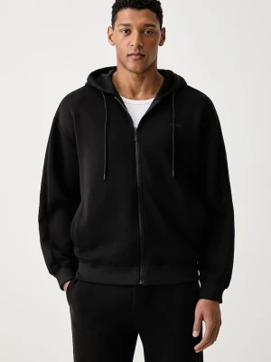 Guess bluza rozpinana z kapturem męska z lyocellem KENNETH czarny