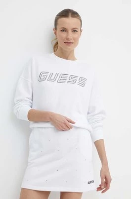 Guess bluza SKYLAR damska kolor biały z aplikacją V4GQ07 K8802