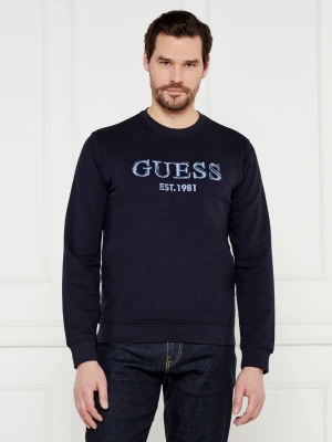 GUESS Bluza | Slim Fit granatowy