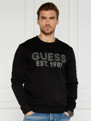 GUESS Bluza | Slim Fit czarny