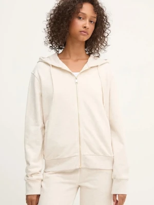 Guess bluza SOFIA damska kolor beżowy z kapturem gładka O5RQ01 KCO31