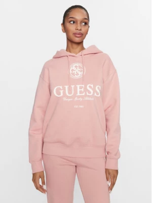 Guess Bluza V3BQ03 K9Z21 Różowy Regular Fit