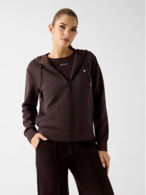 Guess Bluza V4YQ06 KCAY2 Brązowy Regular Fit
