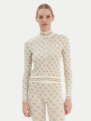 Guess Bluza V5BP08 K2000 Beżowy Slim Fit