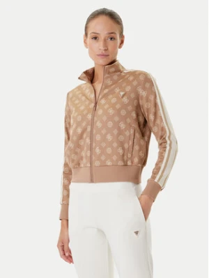 Guess Bluza V5YQ07 K0282 Brązowy Regular Fit