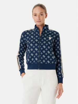Guess Bluza V5YQ07 K0282 Granatowy Regular Fit