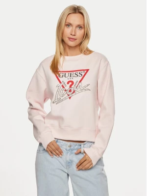 Guess Bluza W4YQ25 KB681 Różowy Regular Fit